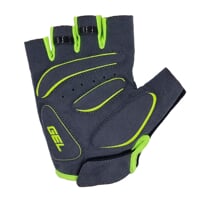 SOLAR MITTS fingerless cycling mittens petroleum/lime