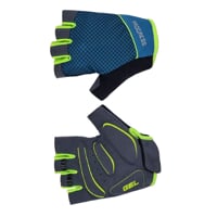 SOLAR MITTS fingerless cycling mittens petroleum/lime