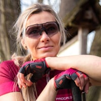 SOLARIA MITTS fingerless cycling mittens wine red/pink