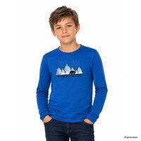  STIG "ICELAND" children's merino T-shirt grey melange