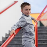 SYMBOL JKT JUNIOR sports jacket grey melange