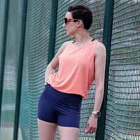 TECHNICA SINGLET women's sports tank top orange melange