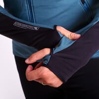 TERRITORY mens full zip jacket black/curry/china blue