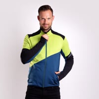 TERRITORY mens full zip jacket black/lime/petroleum