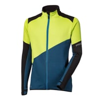 TERRITORY mens full zip jacket black/lime/petroleum