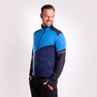 TERRITORY mens full zip jacket black/lt.blue/dk.blue