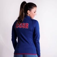 TIMURA ladies retro CSSR sports jacket blue