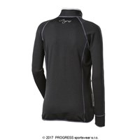 TISPA II ladies sports full zip jacket black/Lt.blue sew.