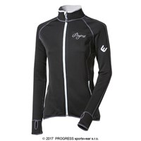 TISPA II ladies sports full zip jacket black/Lt.blue sew.