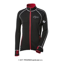 TISPA II ladies sports full zip jacket black/Lt.blue sew.