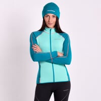 TISPA II ladies sports full zip jacket deep lake/mint