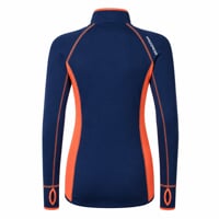 TISPA II ladies sports full zip jacket navy blue/salmon