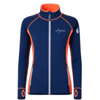 TISPA II ladies sports full zip jacket navy blue/salmon