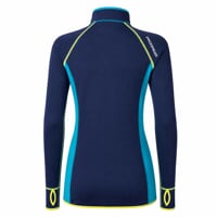 TISPA II ladies sports full zip jacket navy blue/turquoise