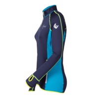 TISPA II ladies sports full zip jacket black/Lt.blue sew.