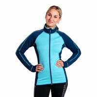 TISPA II ladies sports full zip jacket deep lake/mint