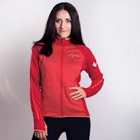 TISPA II ladies sports full zip jacket black/Lt.blue sew.