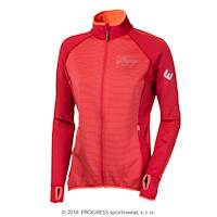 TISPA II ladies sports full zip jacket pink/pink stripes