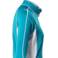 TISPA II ladies sports full zip jacket black/Lt.blue sew.