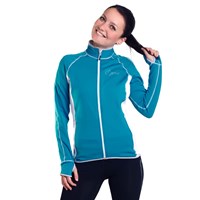TISPA II ladies sports full zip jacket black/Lt.blue sew.