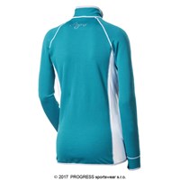 TISPA II ladies sports full zip jacket black/Lt.blue sew.