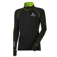 TOREZ ZIP mens sports short zip jacket black/lime