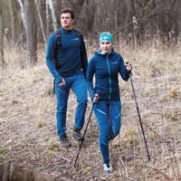 TOREZ ZIP MERINO men's zipneck jacket petrol blue