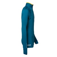TOREZ ZIP MERINO men's zipneck jacket petrol blue