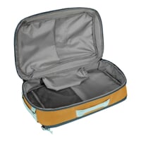TRAVEL BAG travel backpack terracotta/navy/yellow