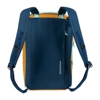 TRAVEL BAG travel backpack terracotta/navy/yellow