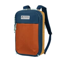 TRAVEL BAG travel backpack terracotta/navy/yellow