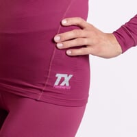 TX NDRZ women's functional T-shirt red violet