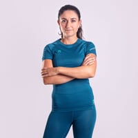 TX NKRZ women's functional T-shirt petroleum