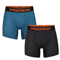 TX SKN 2-PACK set of men's merino boxers black + petrol