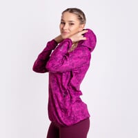 VALEDA full-zip hooded jacket fuchsia