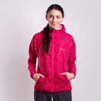 VALEDA full-zip hooded jacket raspberry