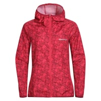 VALEDA full-zip hooded jacket raspberry red
