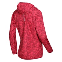 VALEDA full-zip hooded jacket raspberry red