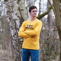 VANDAL "TRACK MAN" men's bamboo T-shirt curry