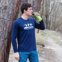 VANDAL "TRACK MAN" men's bamboo T-shirt dk.blue