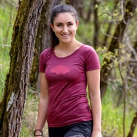 VINKA "ARCTIA" women's merino T-shirt grey melange