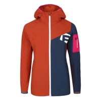 WOOLCRAFT LADY women's jacket with merino terracotta/navy