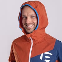 WOOLCRAFT MAN men's jacket with merino terracotta/navy