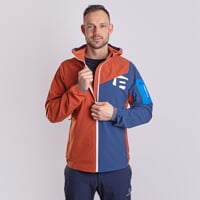 WOOLCRAFT MAN men's jacket with merino terracotta/navy