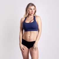 ZORA BRA modern women's sports bra navy